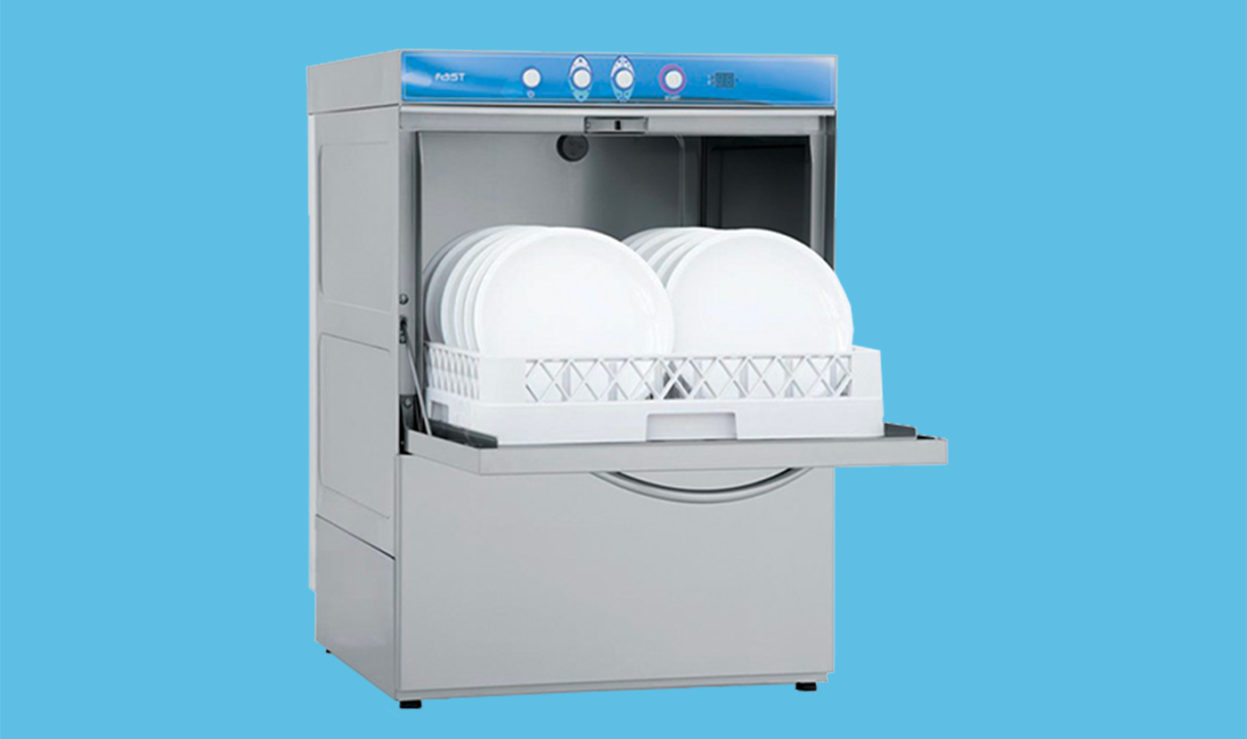 Laverie : Lave-vaisselle avec affichage digital et panier 500x500mm - Elettrobar Fast